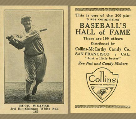 1917 Collins-McCarthy Buck Weaver #185 Baseball Card