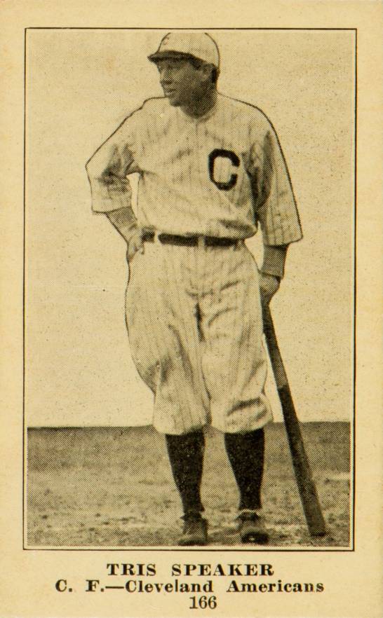 1917 Collins-McCarthy Tris Speaker #166 Baseball Card