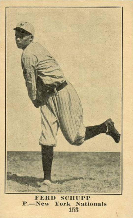 1917 Collins-McCarthy Ferd Schupp #153 Baseball Card