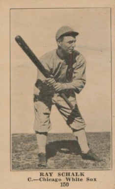 1917 Collins-McCarthy Ray Schalk #150 Baseball Card