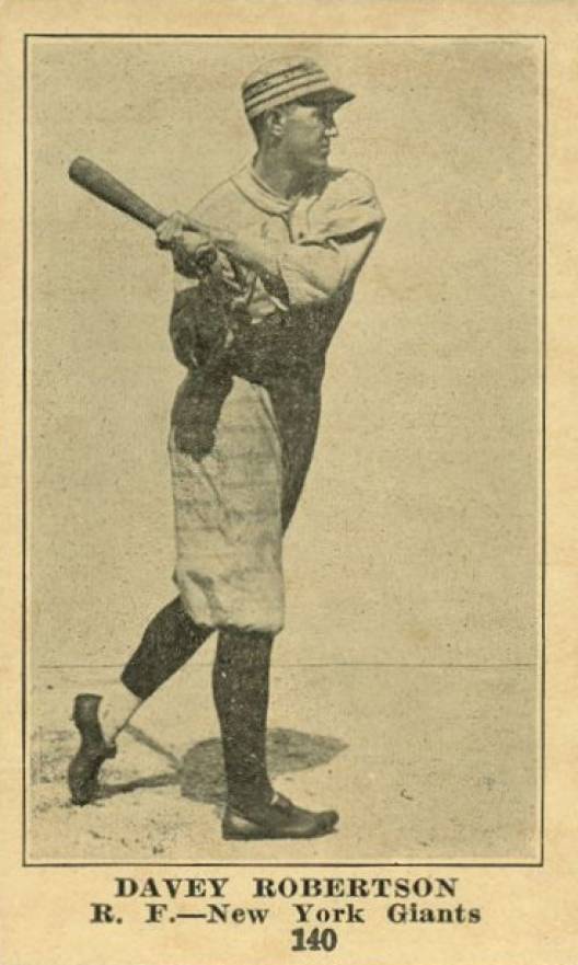 1917 Collins-McCarthy Davey Robertson #140 Baseball Card