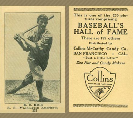 1917 Collins-McCarthy E.C. Rice #137 Baseball Card