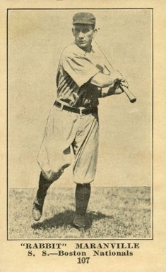1917 Collins-McCarthy "Rabbit" Maranville #107 Baseball Card