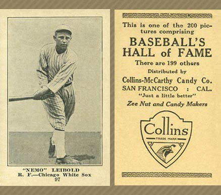 1917 Collins-McCarthy "Nemo" Leibold #97 Baseball Card