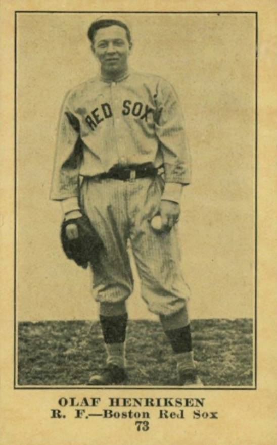 1917 Collins-McCarthy Olaf Henriksen #73 Baseball Card