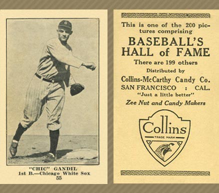 1917 Collins-McCarthy "Chic" Gandil #55 Baseball Card