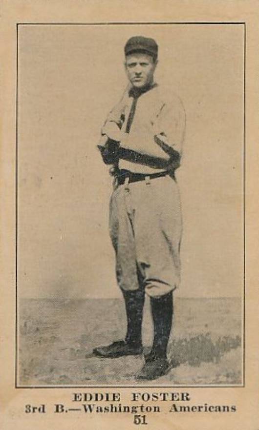1917 Collins-McCarthy Eddie Foster #51 Baseball Card