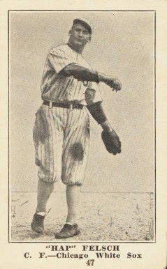 1917 Collins-McCarthy "Hap" Felsch #47 Baseball Card