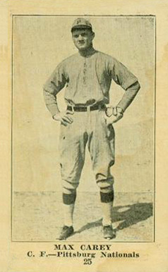1917 Collins-McCarthy Max Carey #25 Baseball Card