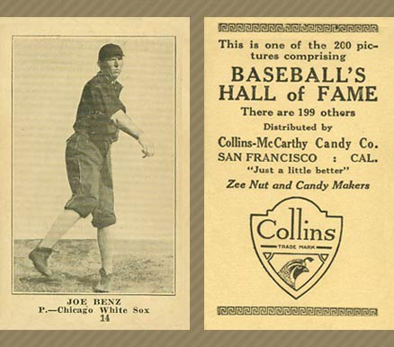1917 Collins-McCarthy Joe Benz #14 Baseball Card