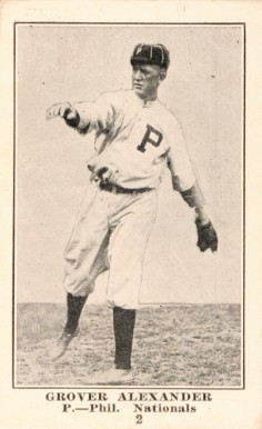 1917 Collins-McCarthy Grover Alexander #2 Baseball Card