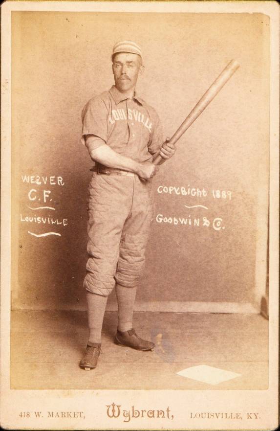 1889 Wybrant Studio Cabinet William Weaver # Baseball Card
