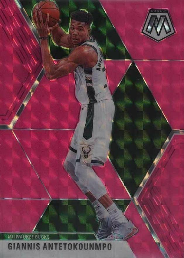 2019 Panini Mosaic Giannis Antetokounmpo #75 Basketball Card