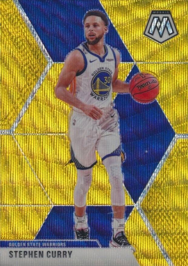 2019 Panini Mosaic Stephen Curry #70 Basketball Card