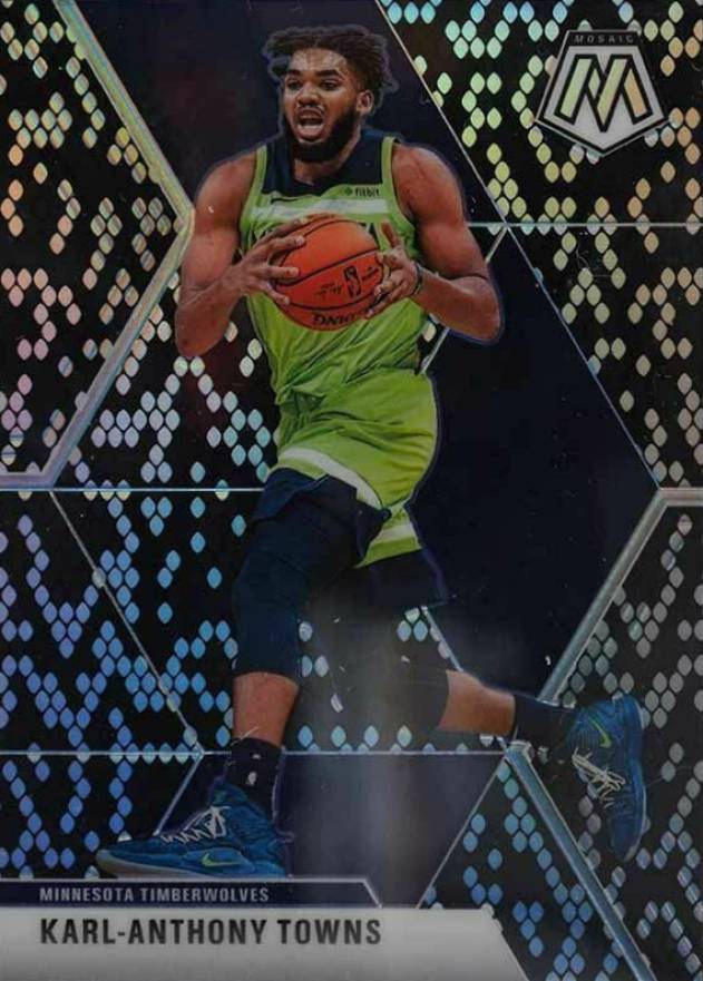 2019 Panini Mosaic Karl-Anthony Towns #83 Basketball Card