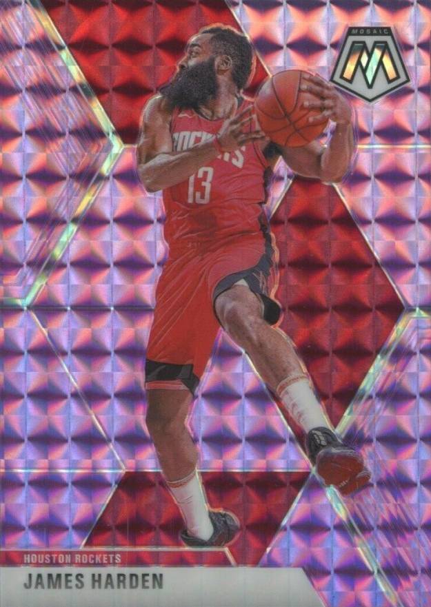 2019 Panini Mosaic James Harden #114 Basketball Card