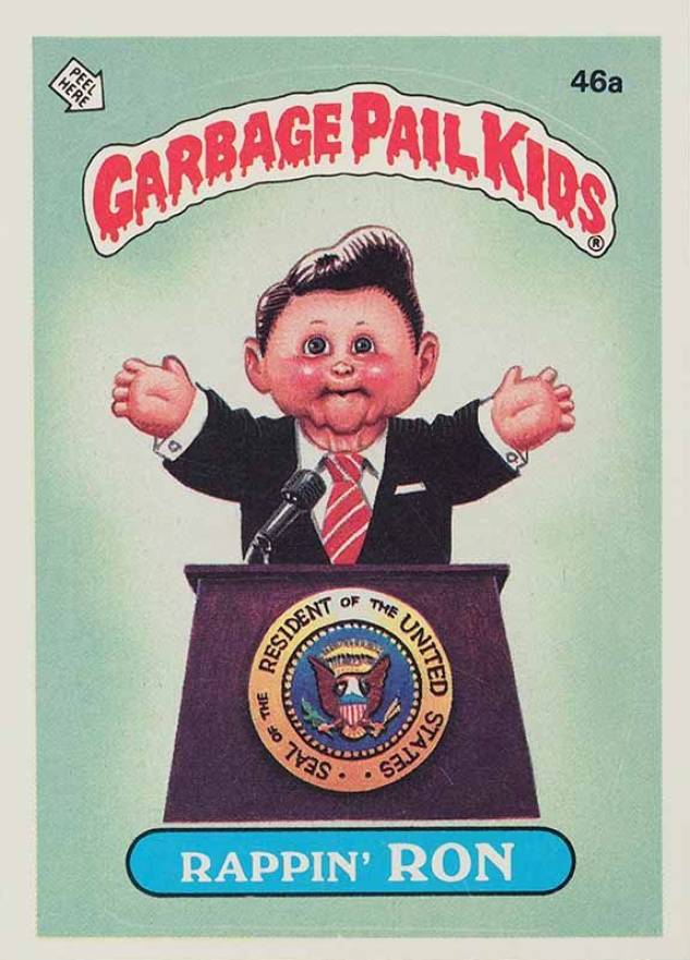 1985 Garbage Pail Kids Stickers Rappin' Ron #46a Non-Sports Card