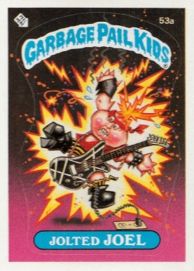 1985 Garbage Pail Kids Stickers Jolted Joel #53a Non-Sports Card