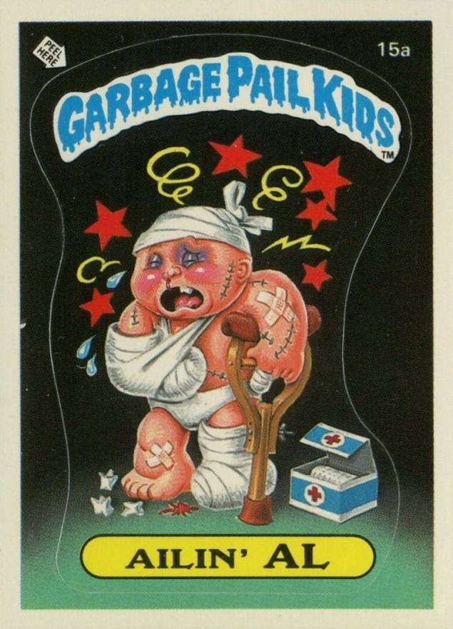 1985 Garbage Pail Kids Stickers Ailin' Al 15a NonSports VCP Price Guide