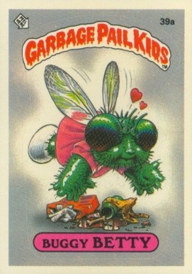 1985 Garbage Pail Kids Stickers Buggy Betty #39a Non-Sports Card