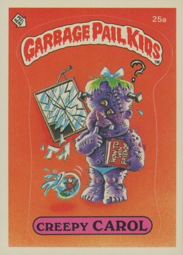 1985 Garbage Pail Kids Stickers Creepy Carol #25a Non-Sports Card