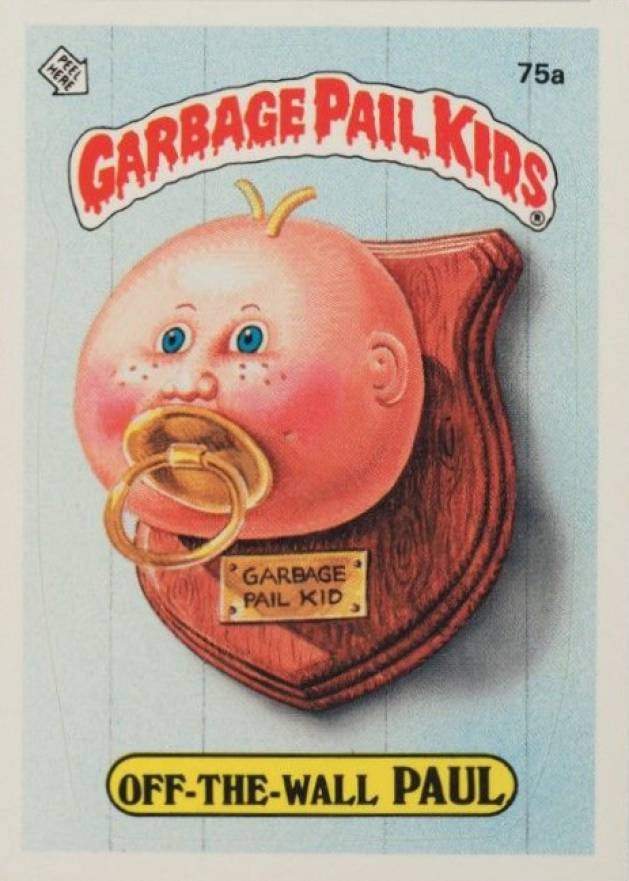 1985 Garbage Pail Kids Stickers Off-The-Wall Paul #75a Non-Sports Card