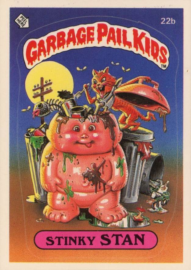 1985 Garbage Pail Kids Stickers Stinky Stan #22b Non-Sports Card