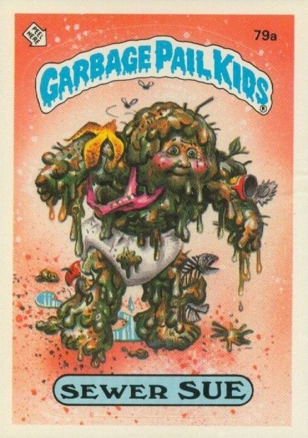 1985 Garbage Pail Kids Stickers Sewer Sue #79a Non-Sports Card
