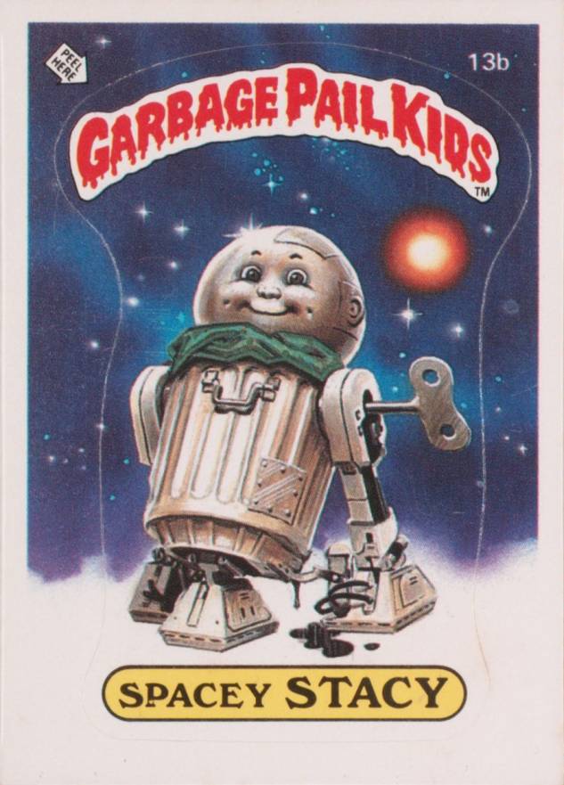 1985 Garbage Pail Kids Stickers Spacey Stacey #13b Non-Sports Card