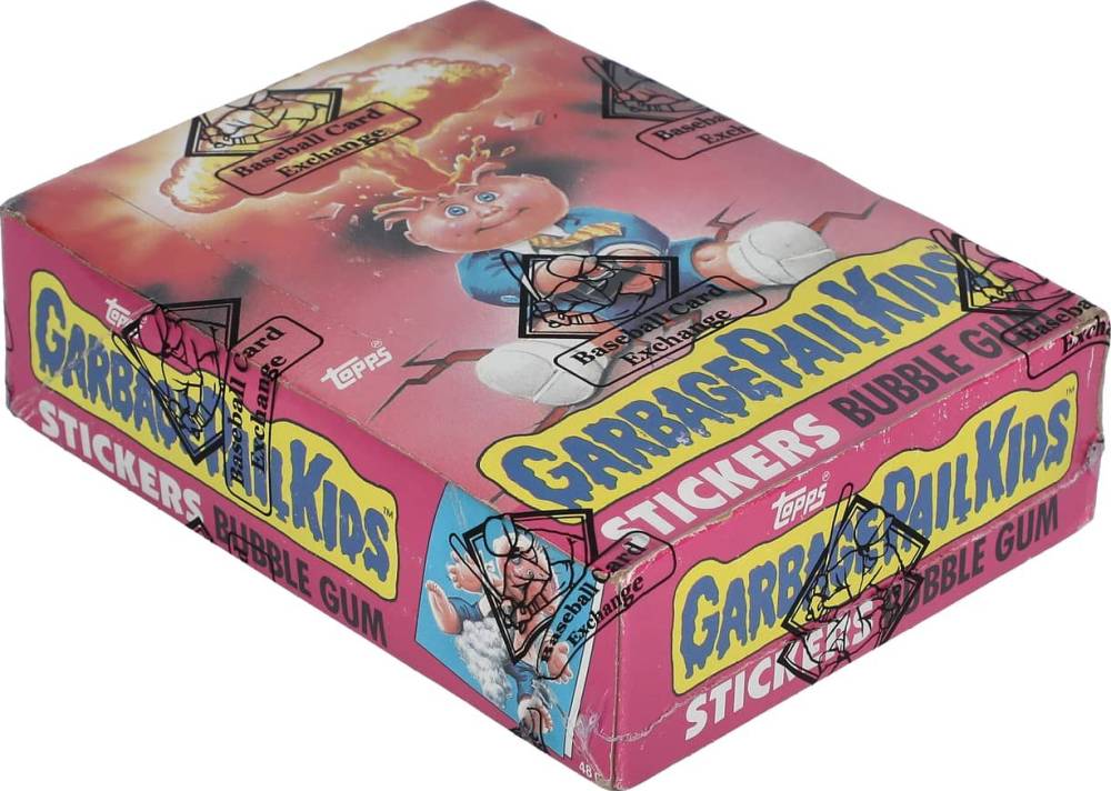 1985 Garbage Pail Kids Stickers Wax Pack Box #WPB Non-Sports Card