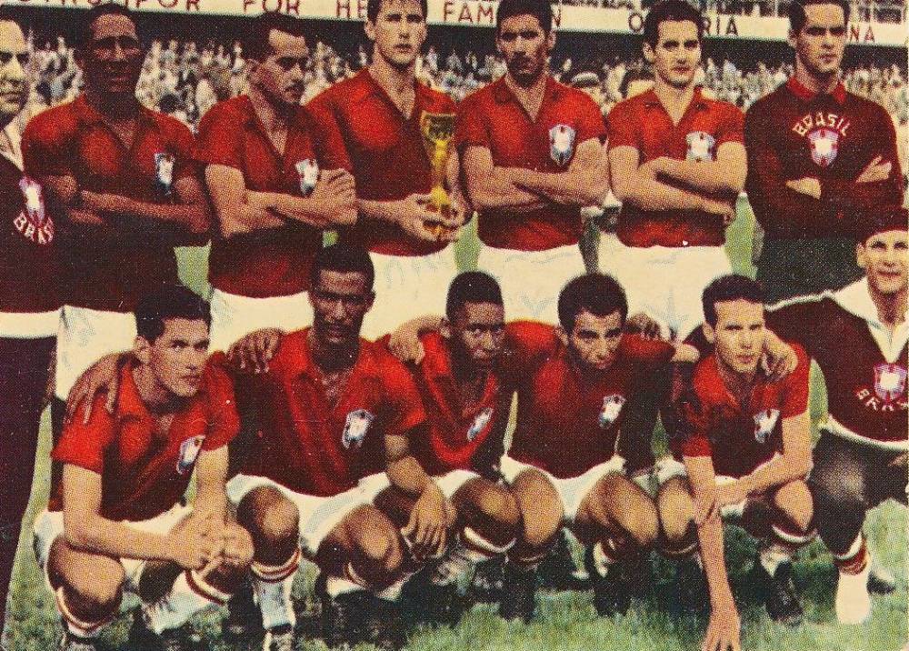 1959 Heinerle Brazil Team # Soccer Card