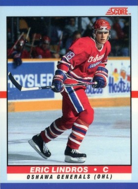 1990 Score Young Superstars Eric Lindros #40 Hockey Card