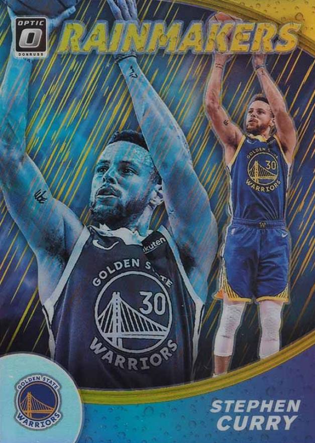 2019 Donruss Optic Rainmakers Stephen Curry #4 Basketball Card