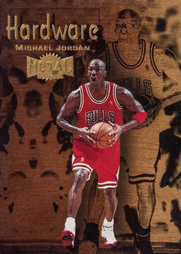 1997 Metal Universe Championship Hardware Michael Jordan #5 Basketball Card