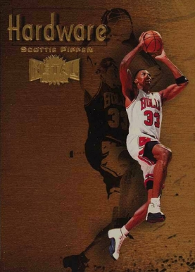1997 Metal Universe Championship Hardware Scottie Pippen #4 Basketball Card