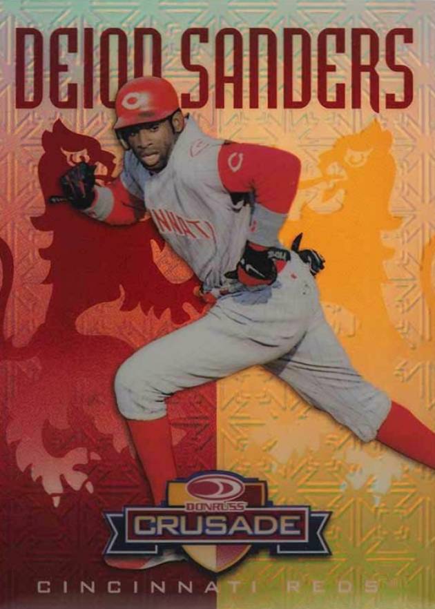 1998 Donruss Crusade Deion Sanders #65 Baseball Card