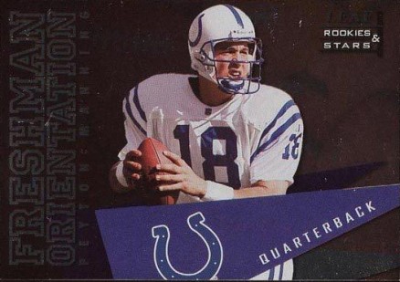 1998 Leaf R & S Freshman Orientation Peyton Manning #1 Football Card