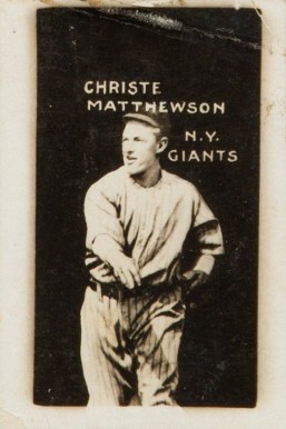 1921 Self-Developing Strip Card  Christy Mathewson # Baseball Card