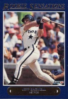 1992 Fleer Rookie Sensations Jeff Bagwell #4 Baseball Card