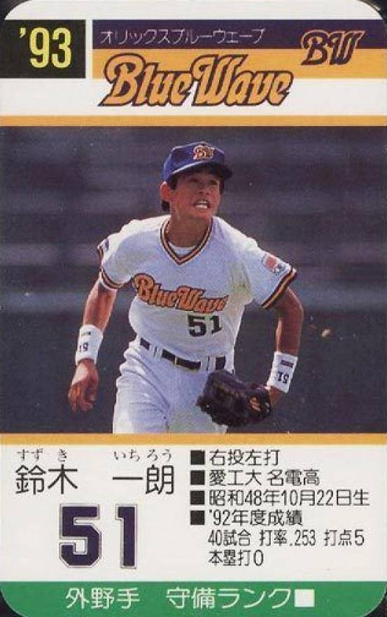 1993 Takara Blue Wave Ichiro #51 Baseball Card