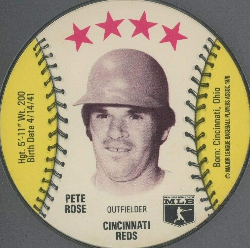 1976 Red Barn Discs  Pete Rose # Baseball Card