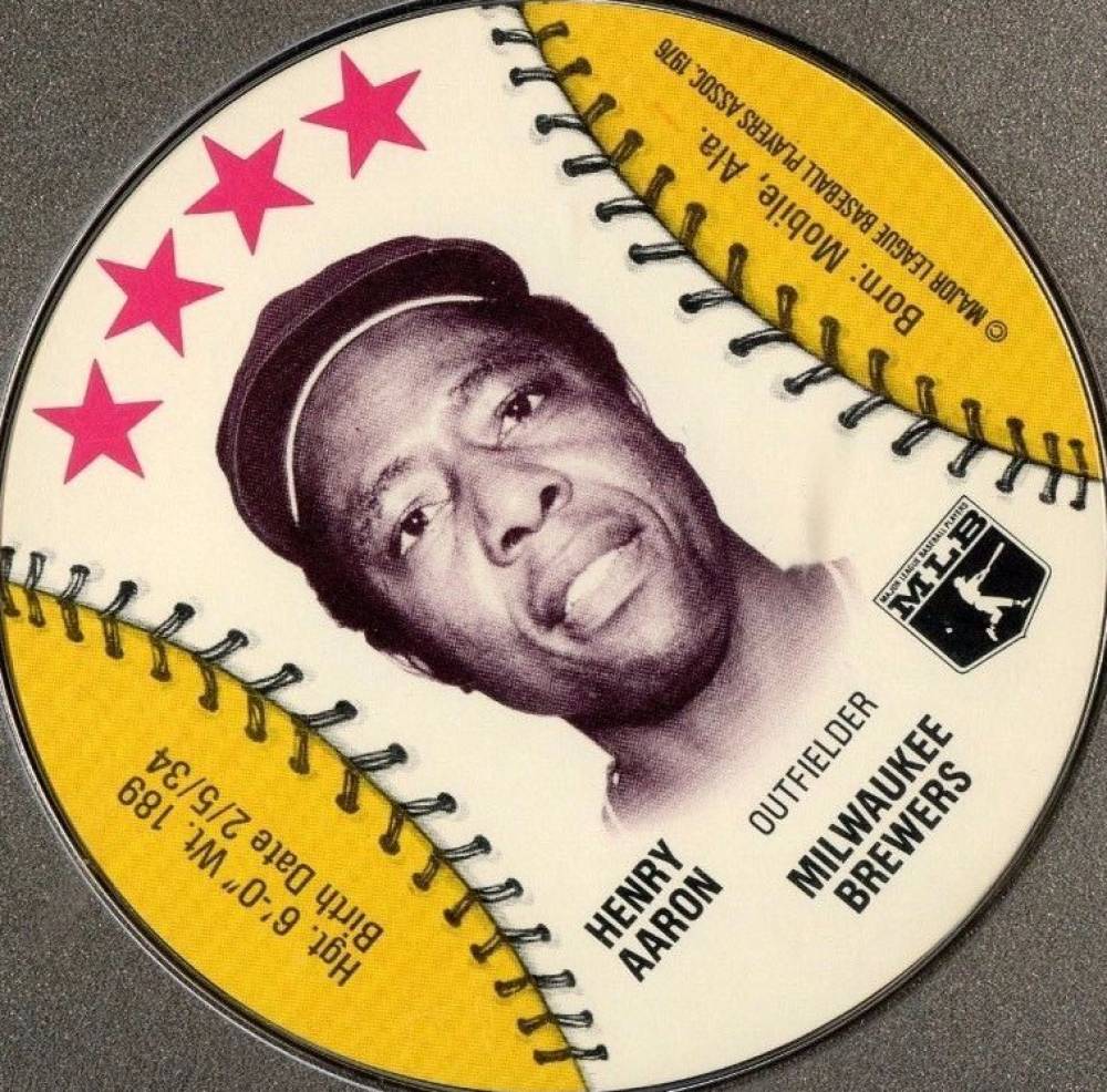 1976 Safelon Discs Hank Aaron # Baseball Card