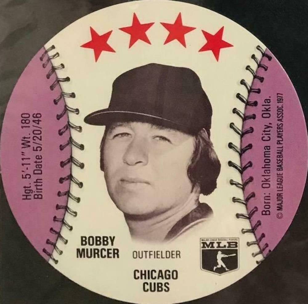 1977 Zip'Z Discs  Bobby Murcer # Baseball Card