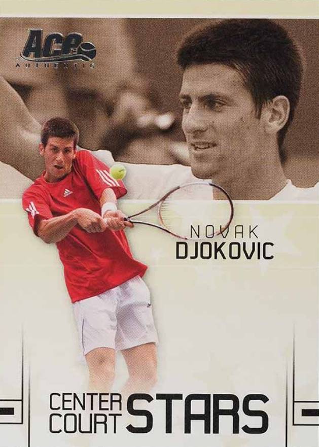 2006  Ace Authentic Center Court Stars Novak Djokovic #CC-2 Other Sports Card