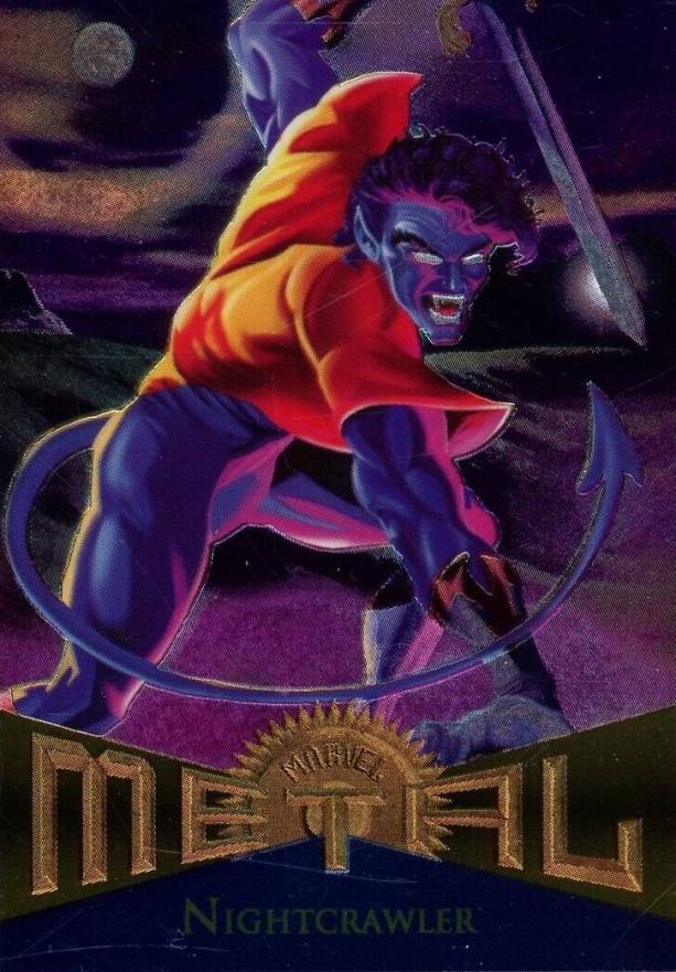 1995 Marvel Metal Nightcrawler #108 Non-Sports Card