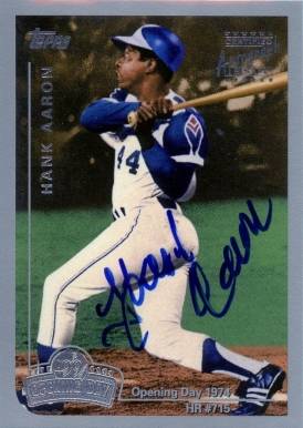 1999 Topps Opening Day Hank Aaron #HA Baseball Card