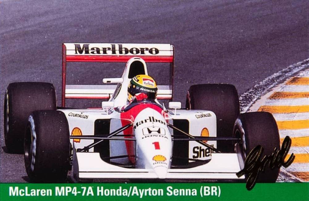 1992 Grid Formula One Ayrton Senna #1 Other Sports Card