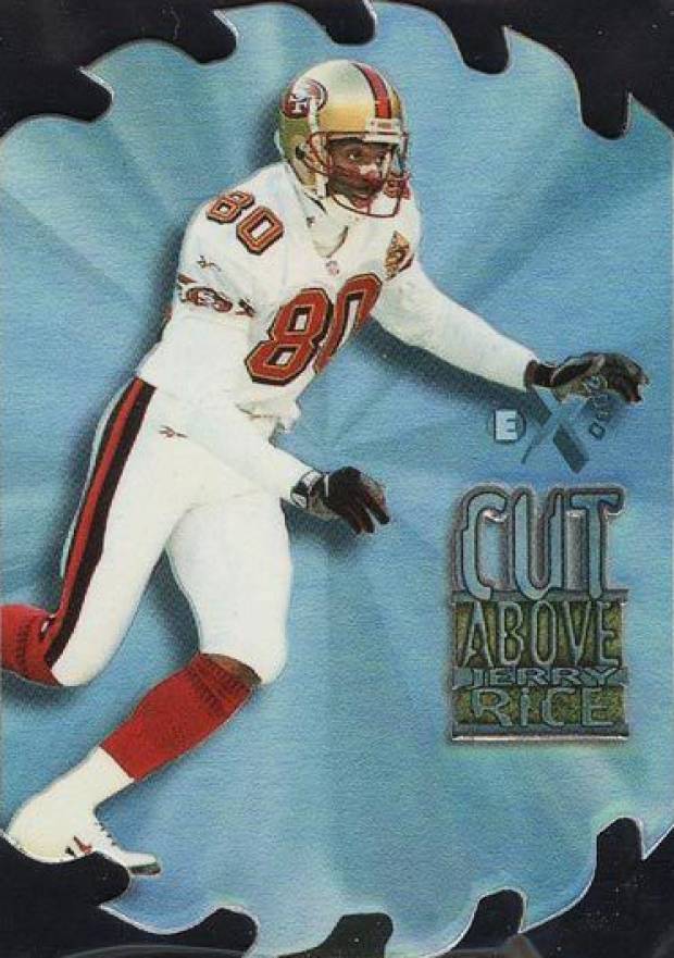 1997 Skybox E-X2000 Cut Above Jerry Rice #6 Football Card