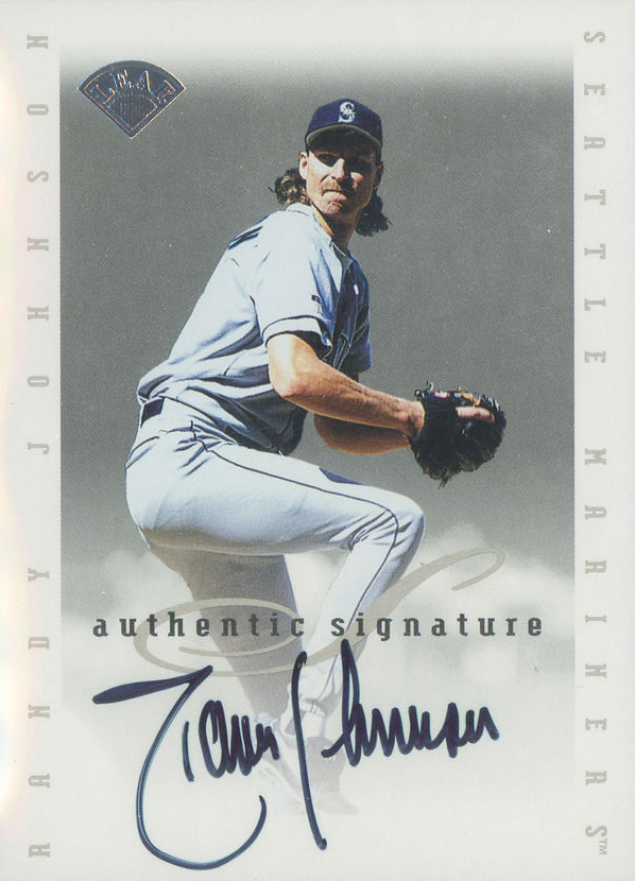 1996 Leaf Signature Extended Autographs Randy Johnson # Baseball Card