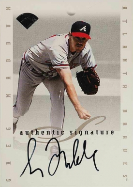1996 Leaf Signature Extended Autographs Greg Maddux # Baseball Card